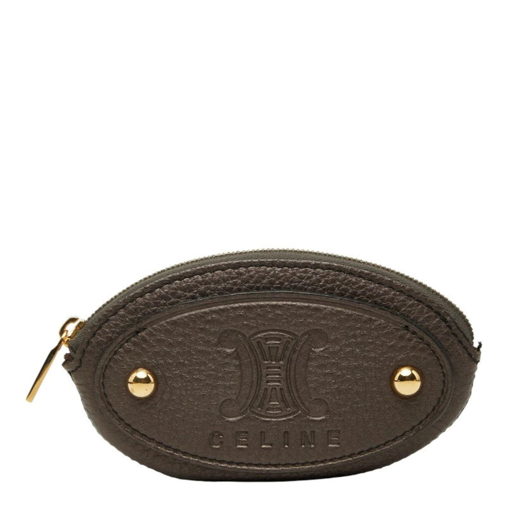 Celine coin case Wallet brown leather